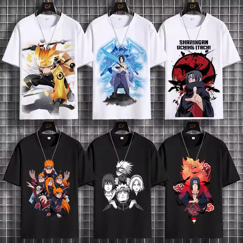 ナルト服ナルトうちはイタチ暁組織アニメ周辺 tシャツ若者夏半袖 tシャツメンズ